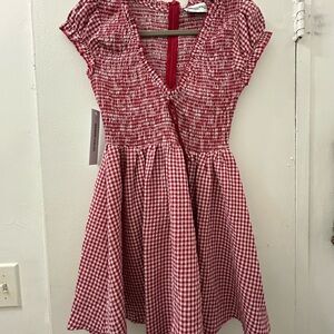 Red Gingham Playsuit